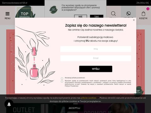 Topdrogeria.pl-Sprzedaż kosmetyków przez internet