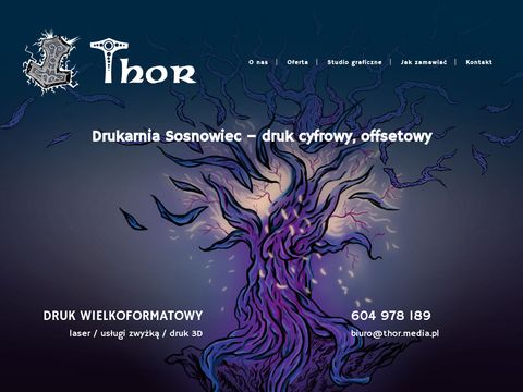 Thor Drukarnia Wielkoformatowa | Reklama | Agencja Reklamy | Sosnowiec Katowice Dąbrowa Górnicza