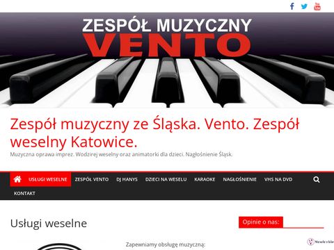 Zespół muzyczny ze Śląska.Zespół weselny Katowice i Tychy.