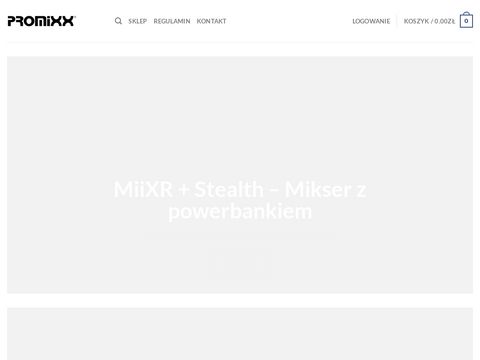 Mixer i szejker do suplementów PROMiXX
