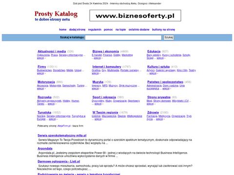 Prosty-Katalog.pl - moderowany, autorski katalog stron