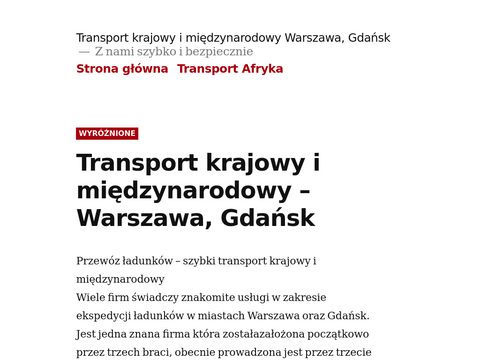 Transport Warszawa