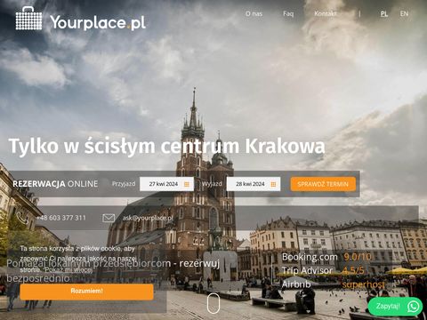 Yourplace.pl - Noclegi Kraków | Apartamenty, Hotele w Krakowie