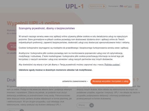 Formularz UPL-1