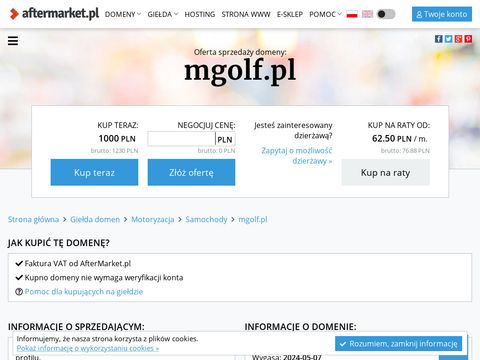 Sprzęt do golfa - Mgolf.pl